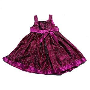 Love Dress Size 4T Purple Sleeveless Sparkle